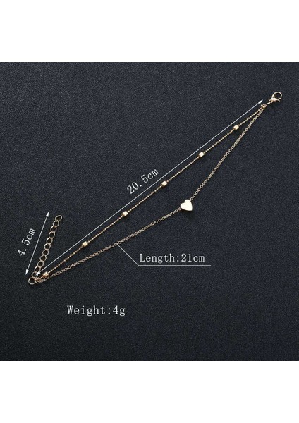 CB065-D Charmsmic Altın Kalp Şekli Zincir Charm Halhal Kadınlar Için Ofis Bayan Istakoz Kanca Ayarlanabilir Yaz Ayak Takısı Hediyeler (Yurt Dışından) indirimleri