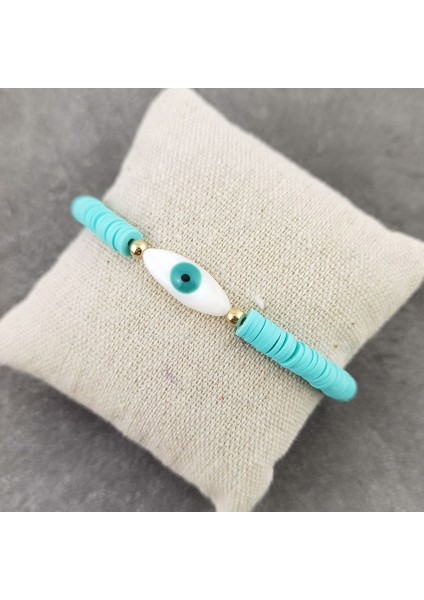 Renkli6 Yaz Için Plaja Git Kadınlar Için Bilezikler Moda Renkli Polimer Kil Boncuk Bilezik Göz Kabuk Bilezikler (Yurt Dışından) indirimleri