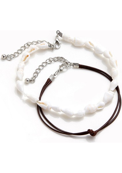 NO.4291 Boyutu 18 Stilleri Bells Yuvarlak Boho Halhal Ayak Zinciri Ayak Bileği Yaz Boncuk Tobillera Püskül Sandalet Yalınayak Plaj Ayak Gelin Takı Hediye (Yurt Dışından)