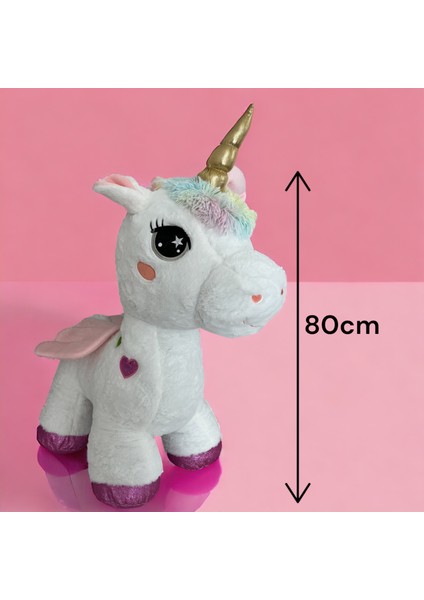 Büyük Boy Sevimli Unicorn 80 cm