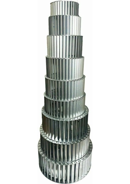 Çap 160 Boy 70 Delik 11 mm Sağ Yön Radyal Fan Pervanesi