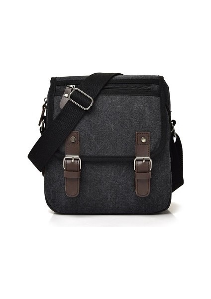 Günlük Moda Kanvas Erkek Çantası Retro Erkek Kanvas Omuz Çantası (Yurt Dışından)
