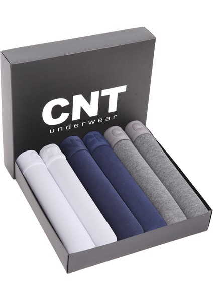 Erkek 6 Adet Pamuklu Likralı Özel Kutusunda Premium Kaliteli Boxer