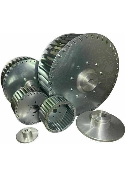 Çap 280 Boy 122 Delik 28 mm Sağ Yön Radyal Fan Pervanesi