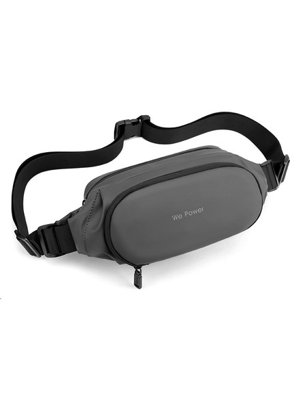 Erkek Bel Çantası Kore Tarzı Basit Göğüs Çantası Açık Hava Sporları Crossbody Çanta Su Geçirmez Fonksiyonel Bel Çantası Cep Telefonu Çantası (Yurt Dışından)