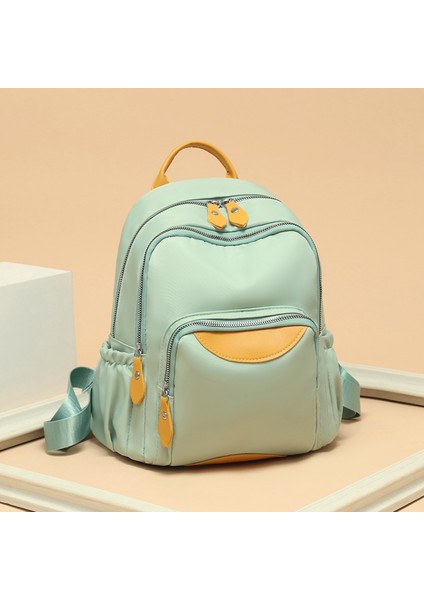 Şık ve Çok Yönlü Kadın Sırt Çantası Kore Tarzı Gündelik Oxford Kumaş Sırt Çantası Sokak Trendi Kontrast Renkli Çanta (Yurt Dışından)