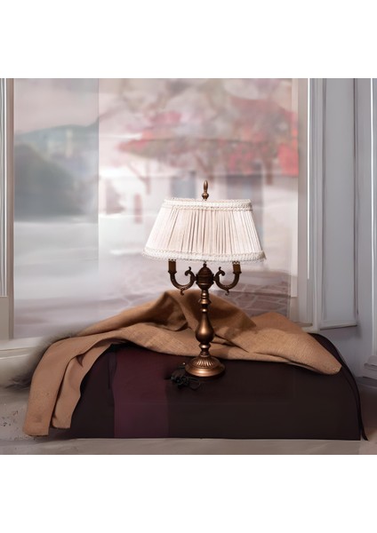 Rosabıancacasa Ottoman Abajur Vizon Başlık 73 x 43 cm