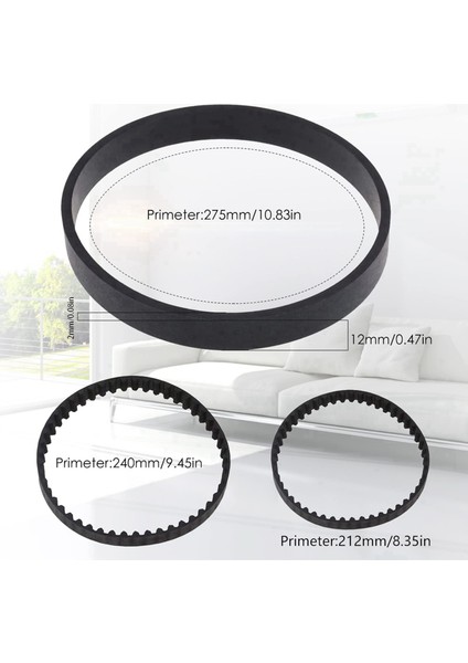 12 Adet Yedek Vakum Kayışı Seti Bissell Proheat 2x Revolution Pet Pro Temizleyici Modelleri 1986,1964,2007,2007P (Yurt Dışından) fırsatları