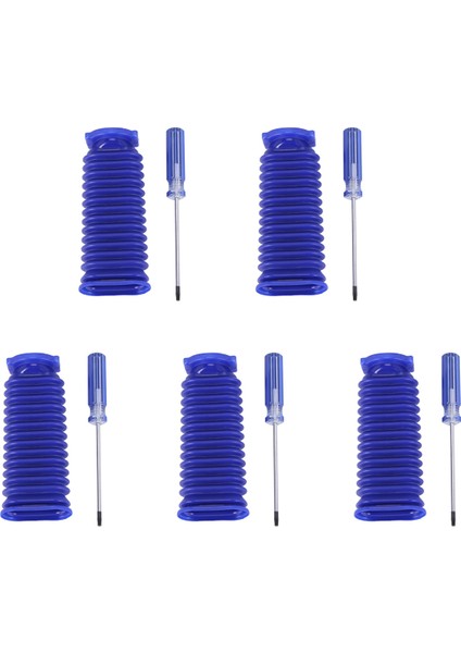 5x Dyson V6 V7 V8 V10 V11 Yumuşak Kadife Rulo Emme Mavi Hortum Ev Temizlik Için Elektrikli Süpürge Aksesuarları (Yurt Dışından)
