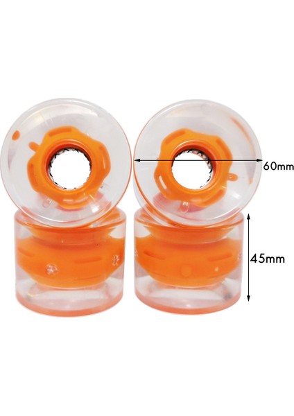 4 Adet Kaykay Tekerleği 80A Penny Kurulu Tekerlek Pu Longboard Kaykay Için Yanıp Sönen Silindirler 1 (Yurt Dışından) fırsatları
