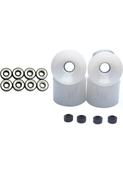 4 Adet 70X51MM Kaykay Tekerlekleri 78A Longboard Tekerlek Sörf Tahtası Pu Flaş Rulman Seti Aksesuarları C (Yurt Dışından)