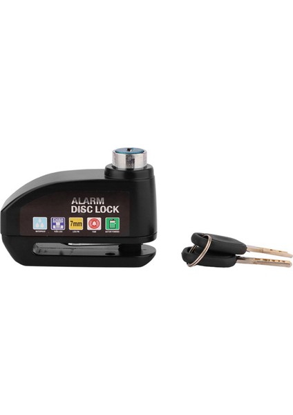 Motosiklet Disk Fren Kilidi Bisiklet Scooter Güvenlik Su Geçirmez Alarm Sesi (Yurt Dışından)