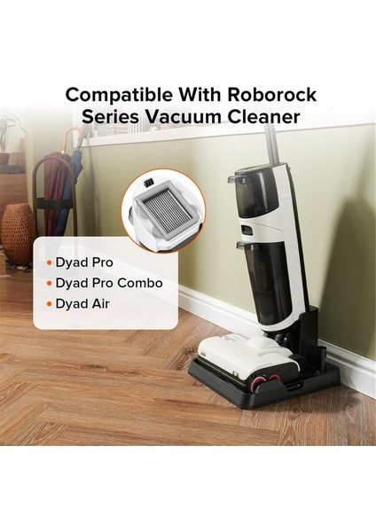 Roborock Dyad Pro / A10 Plus / A10 Ultra Vakum Süpürge Parçaları Silindir Fırçası Hepa Filtre Değiştirme (Yurt Dışından)