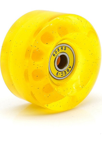 8 Parçalı 32 x 58MM 82A Rulmanlı Paten, Iç Mekan Veya Dış Mekan Kullanımı Için, Anahtar Tekerleğini Çıkarma Sarı (Yurt Dışından)