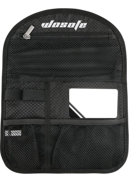 Golf Arabası Çantası Çok Fonksiyonlu Depolama Taşınabilir Saha Aksesuarları Büyük Kapasiteli Top Kılıfı - Kenarlık Siyah (Yurt Dışından)