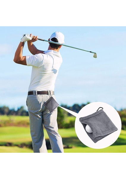 Adet Golf Havlusu Topu Temizleme Havlusu 14X14 cm Fiber Polyester Golf Havlusu Yapış Kanca ile Erkekler Kadınlar Için Golf, Siyah (Yurt Dışından) fiyatları