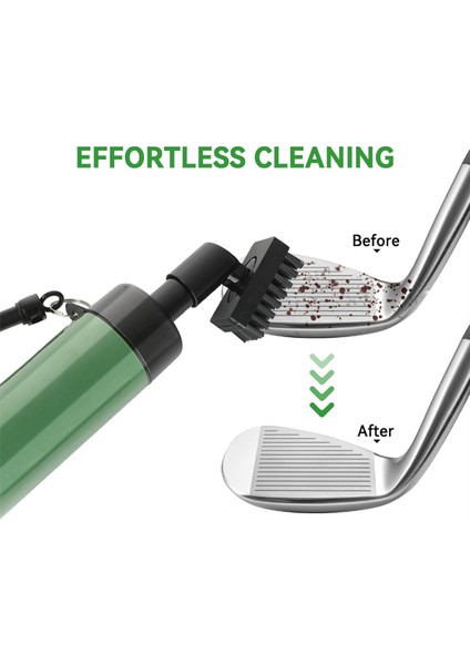 Golf Kulübü Temizleme Fırçası ve Mikrofiber Havlu Seti, Oluk Kalemtıraş ve Su Şişesi (Yurt Dışından) modelleri