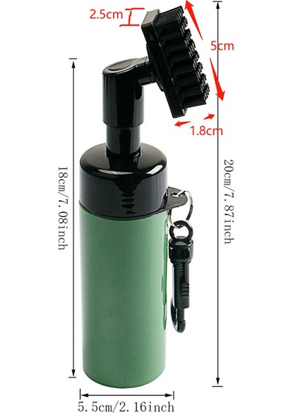 Golf Kulübü Temizleme Fırçası Taşınabilir Oluk Nozulu 18X5.5X20CM (Yurt Dışından) fırsatları