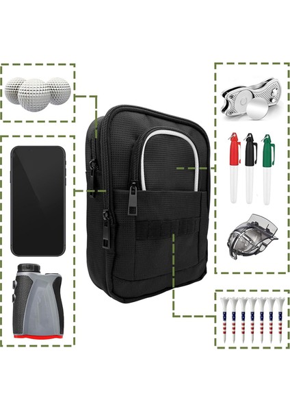 Golf Topu Çantası Kesesi, Golf Taşınabilir Organizatör, Gadget'lar Için Aksesuar Kesesi, Toplar, Tees, Market Gibi (Yurt Dışından) fırsatları