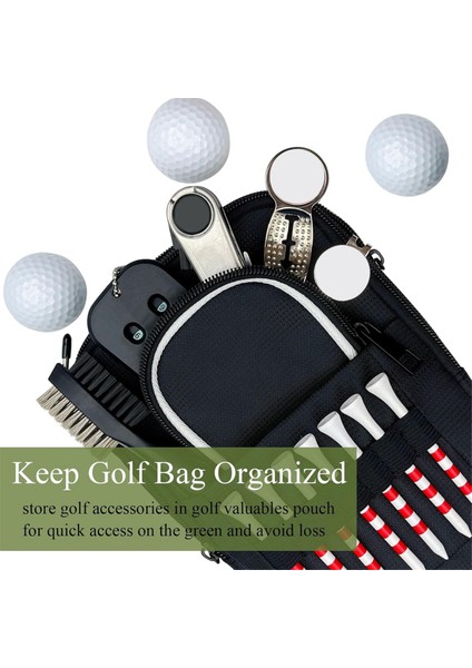 Golf Topu Çantası Kesesi, Golf Taşınabilir Organizatör, Gadget'lar Için Aksesuar Kesesi, Toplar, Tees, Market Gibi (Yurt Dışından) indirimleri