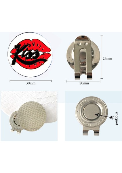 Golf Şapkası Klipsi Işaret Topu Pozisyonu Manyetik Çıkarılabilir Çinko Alaşımı Pas Korumalı (Yurt Dışından) fiyatları