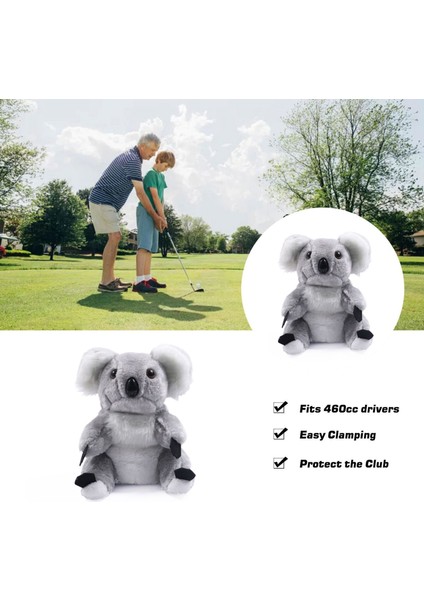 Golf Kulübü Kafa Kapakları Peluş Oyuncaklar Başörtüsü Hayvan Tembellik Golf Sürücüsü Kafa Kapak Aksesuarı (Yurt Dışından) fırsatları