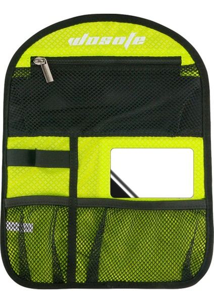 Golf Arabası Çantası Çok Fonksiyonlu Depolama Taşınabilir Saha Aksesuarları Büyük Kapasiteli Top Kesesi - Kenar Yeşili (Yurt Dışından)