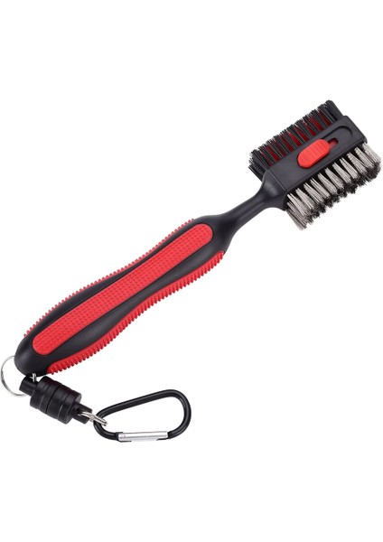 Golf Kulübü Fırça ve Oluk Temizleyici, Kauçuk Plastik El Saplı Ergonomik Tasarım, Golf Temizleyici, Kırmızı (Yurt Dışından)