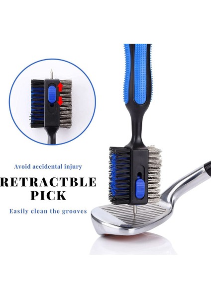 Golf Kulübü Fırça ve Oluk Temizleyici, Kauçuk Plastik El Saplı Ergonomik Tasarım, Golf Temizleyici, Kırmızı (Yurt Dışından) indirimleri