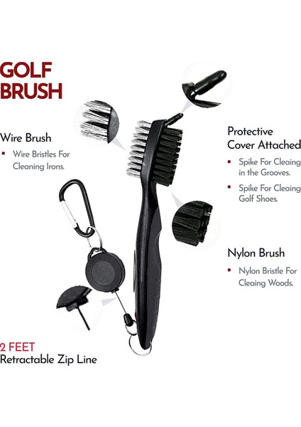 Yeni Golf Havlusu, Üç Katlı Mikrofiber Desenli Golf Havlusu-Erkek Golf Aksesuarları - Golf Fırça Temizleme Seti (Yurt Dışından) indirimleri