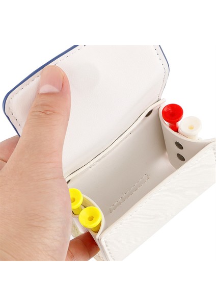 Golf Top Çanta Torbası Renk Bloklu Golf Tees Çanta Torbası Tutucu Manyetik Metal Asma 2 Golf Topları Için Koyu Mavi (Yurt Dışından)