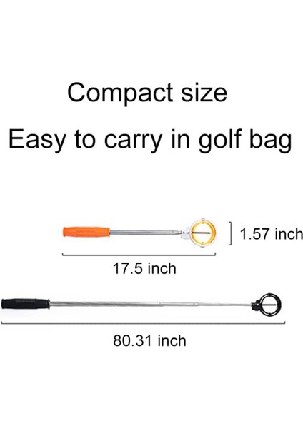 1 Adet Su Için 6ft Golf Topu Alıcı Teleskopik Uzatılmış, Kilitleme Klipsli Alet, Mavi (Yurt Dışından) fiyatları