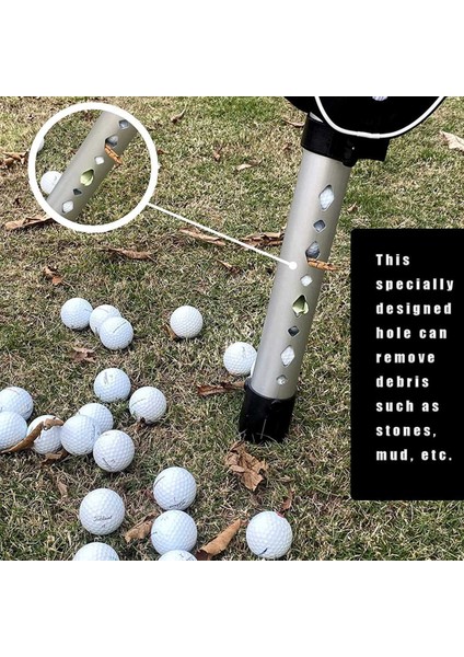 Golf Topu Alıcı Çantası, Alüminyum Alaşımlı Boru Geri Çekilebilir Toplayıcı ve Taşınabilir Cep Depolama (Yurt Dışından) fırsatları