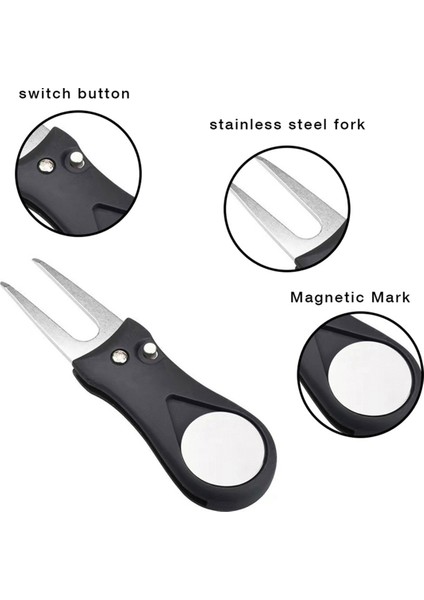 Siyah Golf Çim Aleti, Manyetik Bilyalı Işaretleyiciler, Dirgen Onarım Işaretleyicileri (Yurt Dışından) fiyatları