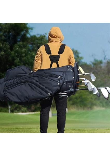 Rahat Golf Çantası Askıları Çift Omuz Yedek Askı Ayarlanabilir Sırt Çantası Mavi (Yurt Dışından) modelleri