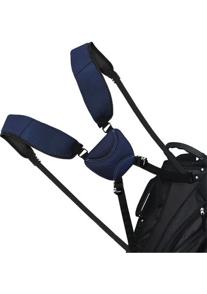 Rahat Golf Torbası Kayışları Çift Omuz Yedek Kayış Ayarlanabilir Sırt Çantası Kayışları Mavi (Yurt Dışından)