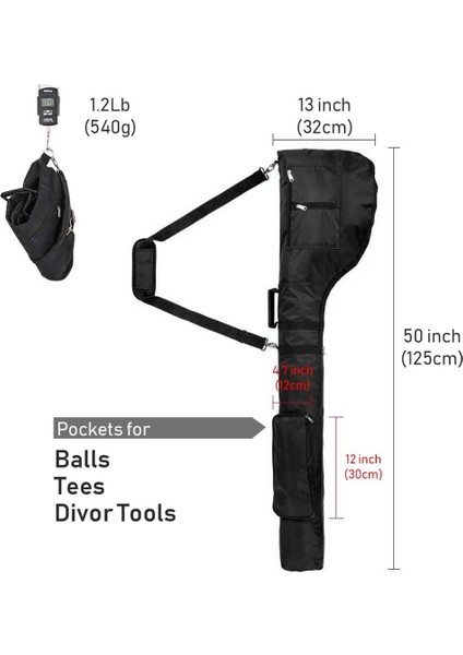 Yeni Golf Kulübü Taşıma Çantası Taşıma Sürüş Aralığı Seyahat Çantası Suya Dayanıklı Katlanabilir Golf Çantası Golf Taşıma Çantası, Siyah (Yurt Dışından) modelleri