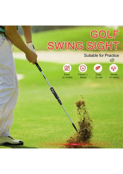 Golf Atıcı Sight Taşınabilir Vuruş Eğitmen Vuruş Eğitim Amaç Hattı Yardımcıları Düzeltici Araçları Geliştirmek Siyah (Yurt Dışından) modelleri