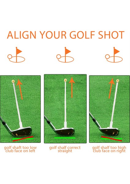 Golf Hizalama Çubukları, Manyetik Sopa Sopa Eğitim Yardımları Parçası Hediyeyi Görselleştirmeye Yardım Aracıa (Yurt Dışından) fiyatları