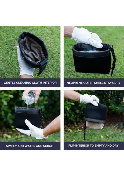 Golf Topu Temizleme Çantası Kulüp Temizleyici Klipsli Silme Aksesuarı (Yurt Dışından) fiyatları