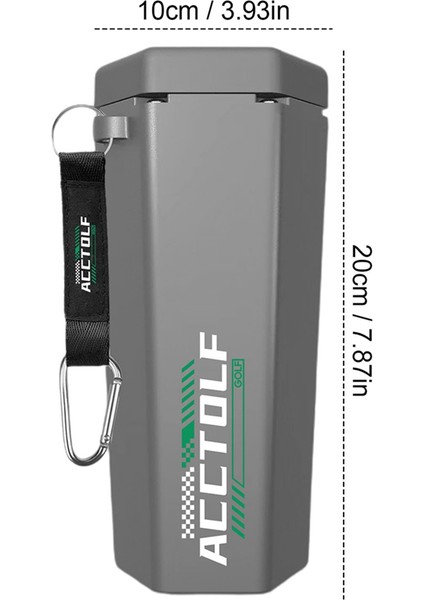 Golf Ball Yıkar Portatif Havlu Temizleme Makine Aleti Yeniden Kullanılabilir Açık Sepet Kupası Tutucu Universal Golf Aksesuarları (Yurt Dışından)