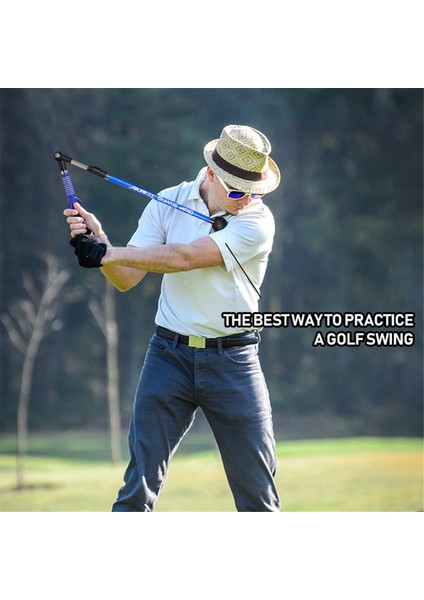 Golf Eğitim Yardımı Çok Ayarlanabilir Salıncak Çubuğu Önkol Rotasyon Duruş Düzeltici Mavi (Yurt Dışından) indirimleri