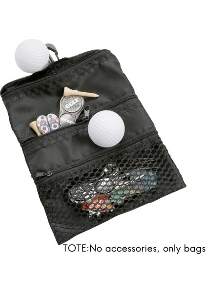 Plastik Klipsli 2 Paket Golf Kılıfı Çanta Cep Tee, 3 Katmanlı Fermuar Aksesuarları Topu (Yurt Dışından) fiyatları