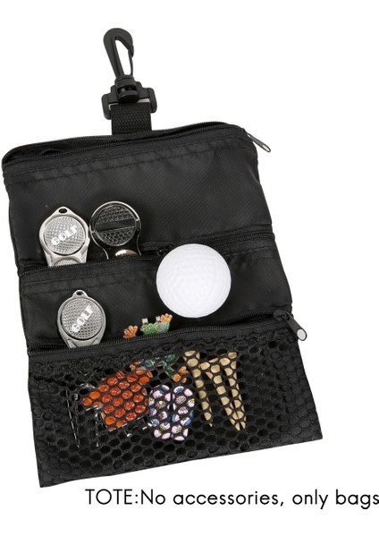 Plastik Klipsli 2 Paket Golf Kılıfı Çanta Cep Tee, 3 Katmanlı Fermuar Aksesuarları Topu (Yurt Dışından) modelleri
