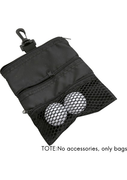Plastik Klipsli 2 Paket Golf Kılıfı Çanta Cep Tee, 3 Katmanlı Fermuar Aksesuarları Topu (Yurt Dışından) fırsatları