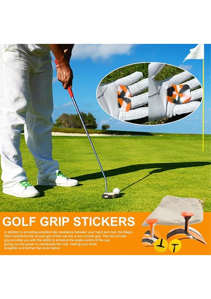 Golf Parmak Bandı Anti Slip Golf Kavrama Sürtünme Çıkartmaları Geliştirilmiş Kavrama Eğitimi Kayma Olmayan Kavrama Gücü Yardım Golf Eldiven (Yurt Dışından)