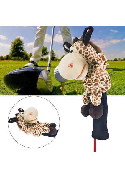 Hayvan Kulübü Baş Örtüleri Golf Kulübü Baş Örtüleri Sevimli Ahşap Golf Örtüleri Golf Kulübü Için Zürafa Baş Örtüleri (Yurt Dışından) modelleri