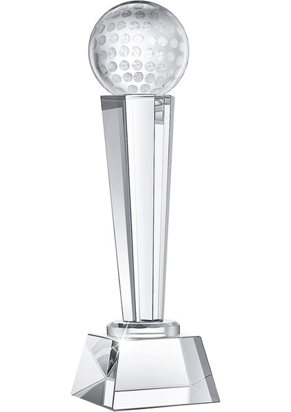 Yetişkinler Çocuklar Için 9x2.8 Inç Kristal Cam Golf Kupası Turnuva Masa Masaüstü Dekor (Yurt Dışından)