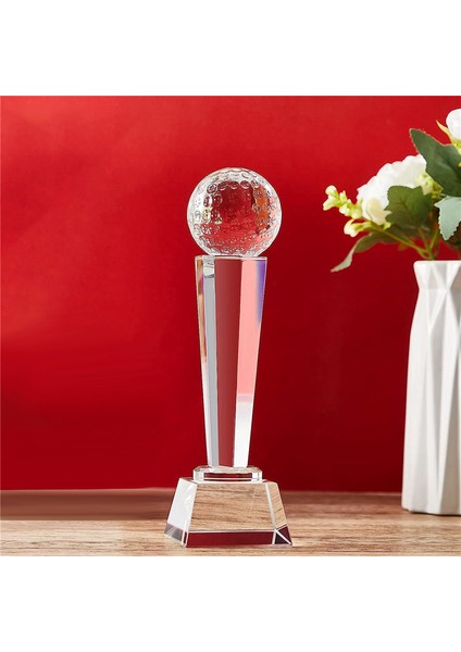 Yetişkinler Çocuklar Için 9x2.8 Inç Kristal Cam Golf Kupası Turnuva Masa Masaüstü Dekor (Yurt Dışından) fırsatları