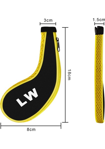 Golf Kulübü Kapakları Numarası Baskı Golf Kulübü Kafa Kapakları Fermuarlı Demir Kapaklar, Koruyucu Nefes Alabilir Örgü Kapak, Sarı (Yurt Dışından) modelleri